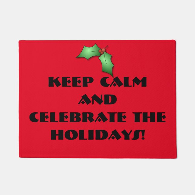 クリスマスの玄関マット ドアマット (正面)