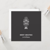 クリスマスの王子様姓入りデザイン カード (正面/裏面インサイチュ)