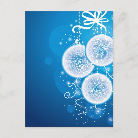 クリスマスの球 シーズンポストカード (正面)