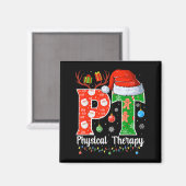 クリスマスの理学療法士 クリスマス 理学療法士 Xmas マグネット (正面/裏面)