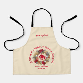 クリスマスの理由はイエスだ エプロン