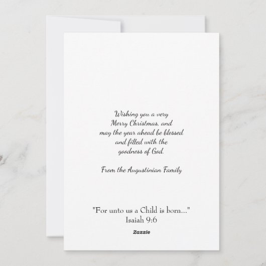 クリスマスの理由はイエスだ シーズンカード (裏面)