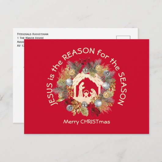 クリスマスの理由はイエスだ シーズンポストカード (正面/裏面)