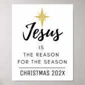 クリスマスの理由はイエス様 ポスター (正面)