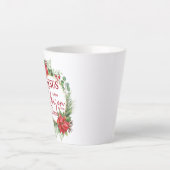 クリスマスの理由はイエス・キリスト カフェラテマグ (正面)