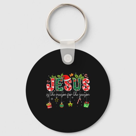 クリスマスの理由はイエス・キリスト キーホルダー (正面)