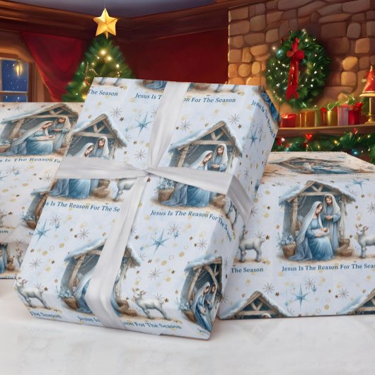 クリスマスの理由はイエス・キリスト ラッピングペーパー
