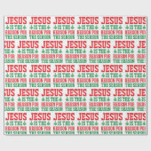 クリスマスの理由はイエス ラッピングペーパー (フラット)