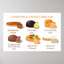 クリスマスの甘いパン ポスター
