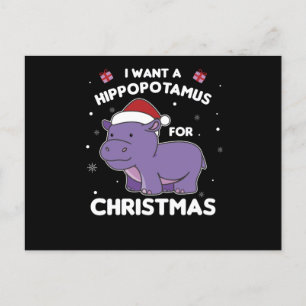 クリスマスの甘いヒッポにカッポが欲しい ポストカード
