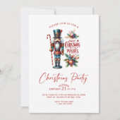 クリスマスの甘い願い ナッツクラッカー パーティー招待 招待状 (正面)