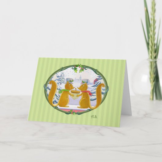 クリスマスの生き物 シーズンカード (正面)