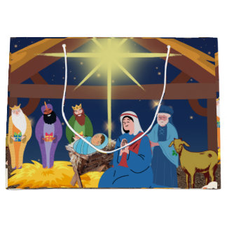 クリスマスの生活 ラージペーパーバッグ