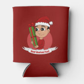 クリスマスの男の子の漫画はクーラー 缶クーラー (正面)