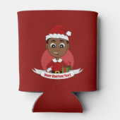 クリスマスの男の子の漫画はクーラー 缶クーラー (裏面)