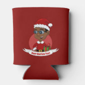 クリスマスの男の子の漫画はクーラー 缶クーラー (裏面)