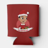 クリスマスの男の子の漫画はクーラー 缶クーラー (裏面)