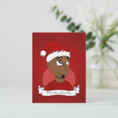 クリスマスの男の漫画 シーズンポストカード (スタンド正面)