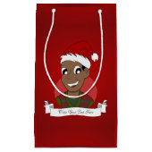クリスマスの男の漫画 スモールペーパーバッグ (正面)