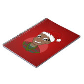 クリスマスの男性の漫画 ノートブック (左側)