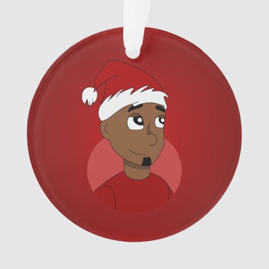 クリスマスの男性キャラクター オーナメント (正面)