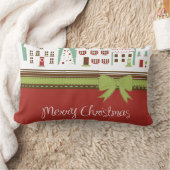 クリスマスの町 ランバークッション (ブランケット)