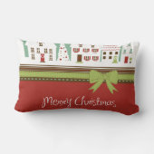 クリスマスの町 ランバークッション (裏面)