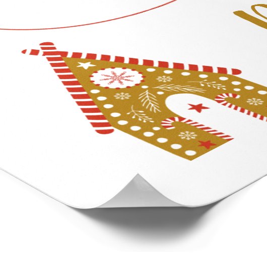 クリスマスの画像の子供 ポスター (角)