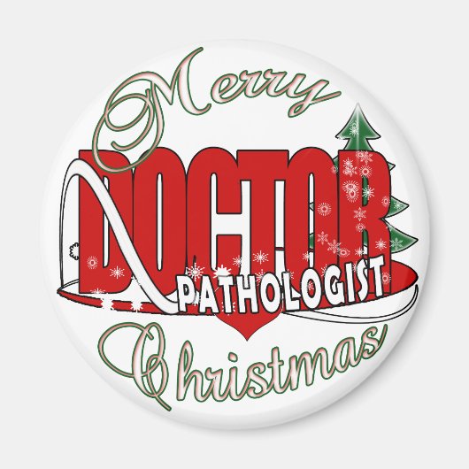 クリスマスの病理学者の医者 マグネット (正面)