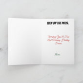 クリスマスの痛みお尻医療クリスマスカード シーズンカード (内部)