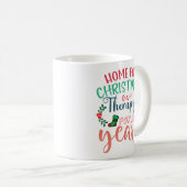 クリスマスの療養 新年 コーヒーマグカップ (正面右)
