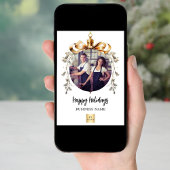 クリスマスの白い金ゴールドのボーブルのビジネス写真 シーズンカード