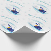 クリスマスの白くまの包装紙 ラッピングペーパー (角)