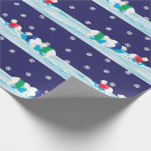 クリスマスの白くま ラッピングペーパー (角)