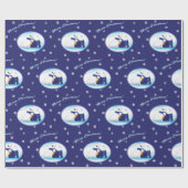 クリスマスの白くま ラッピングペーパー (フラット)