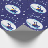 クリスマスの白くま ラッピングペーパー (角)