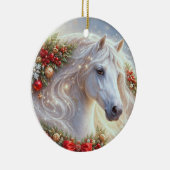 クリスマスの白馬 セラミックオーナメント (右)