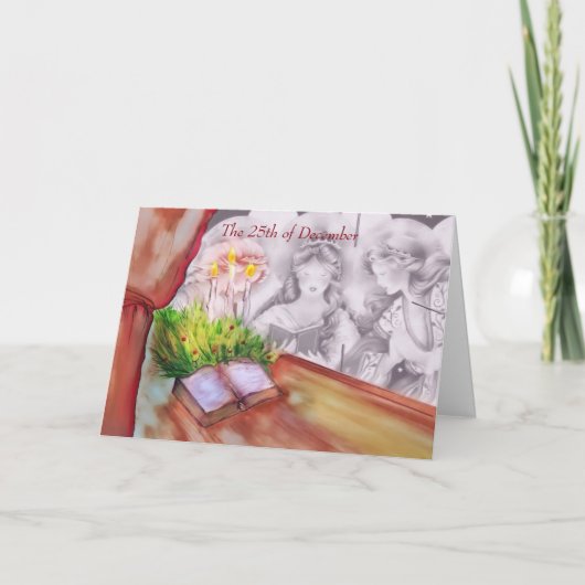 クリスマスの相互誕生日 シーズンカード (正面)