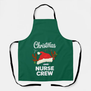 クリスマスの看護師クルー サンタ帽子 クリスマス エプロン