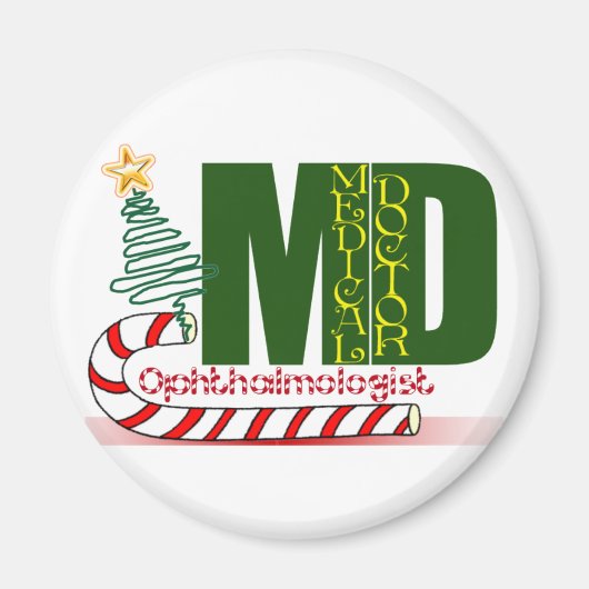 クリスマスの眼科医 マグネット (正面)