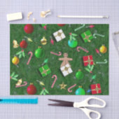 クリスマスの着用 薄葉紙 (クラフト)