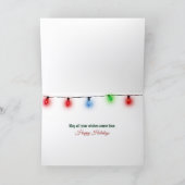 クリスマスの砂糖菓子を嗅ぐ犬 カード (内部)