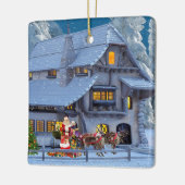 クリスマスの研修会 セラミックオーナメント (左)