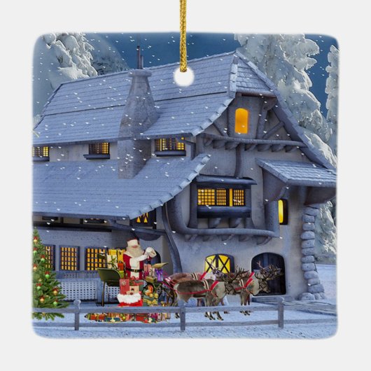 クリスマスの研修会 セラミックオーナメント (裏面)