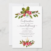 クリスマスの確認 招待状 (正面)