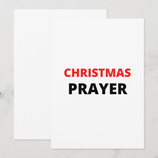 クリスマスの祈り 招待状 (正面/裏面)