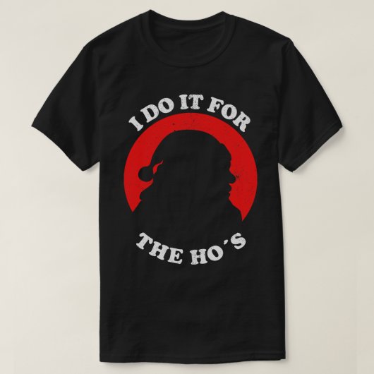クリスマスの祝いにおもしろいやる Tシャツ (デザイン正面)