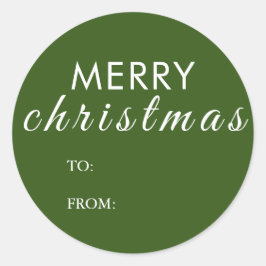 クリスマスの祝い言葉 ラウンドシール