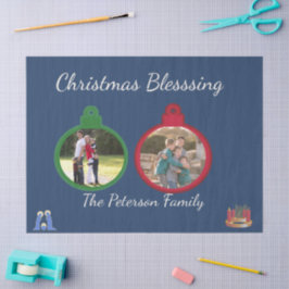 クリスマスの祝福のキリスト降誕シーン オーナメント 写真パターン 薄葉紙