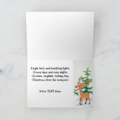 クリスマスの祝福 カード (内部)